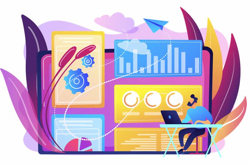 Profissional focado em estratégia digital